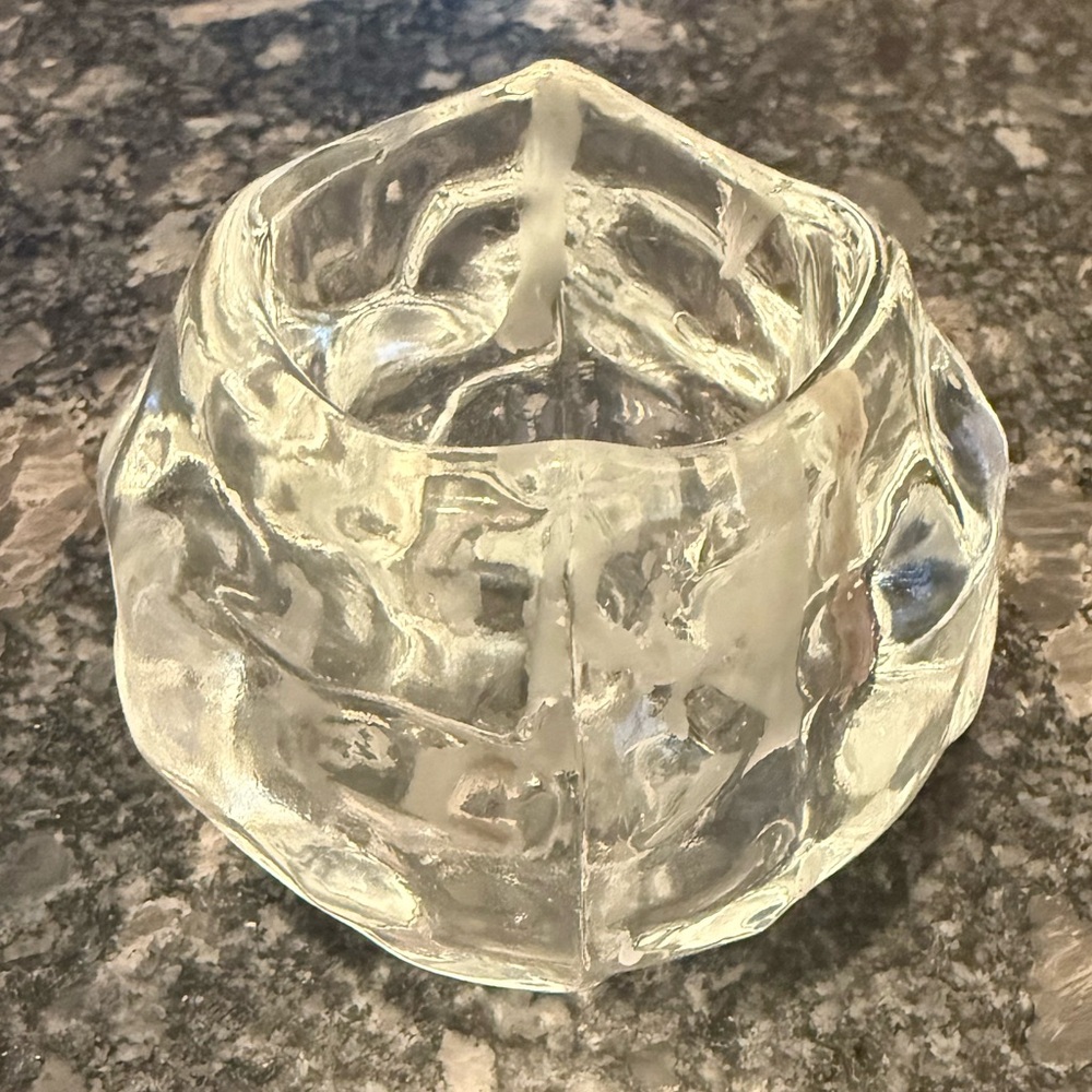 Kosta Boda Textured Glass Votive Holder